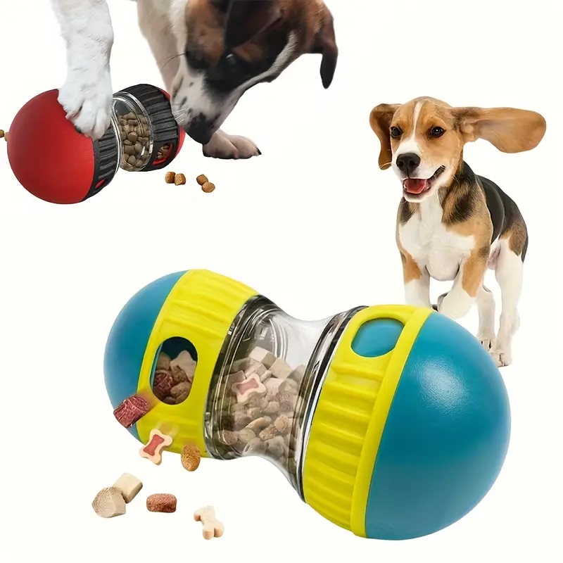 Interactive Squeaky Plush Dog Toy - Juguete Dispensador de Golosinas Interactivo para