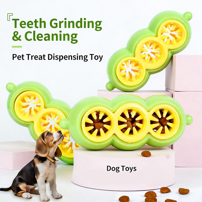 Rubber Treat Dispensing Dog Toy - Juguete interactivo para perros con dispensador