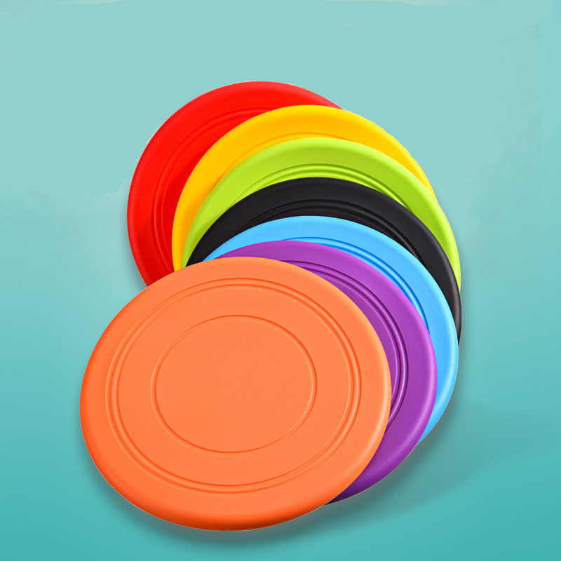 Flying Disc Dog Training Toy - Platillo volador de silicona divertido perro
