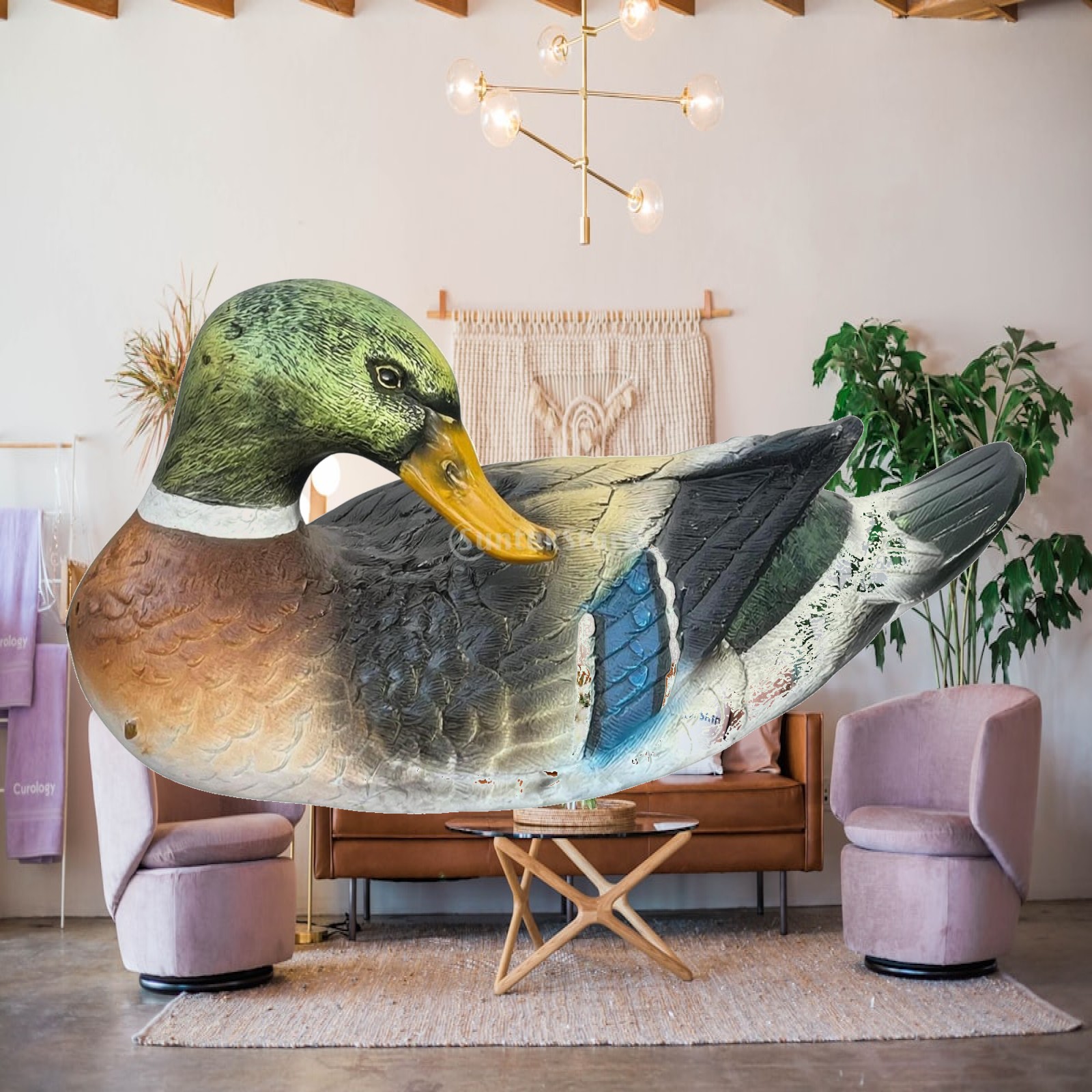 Aquarium - Figura de pato de resina, escultura