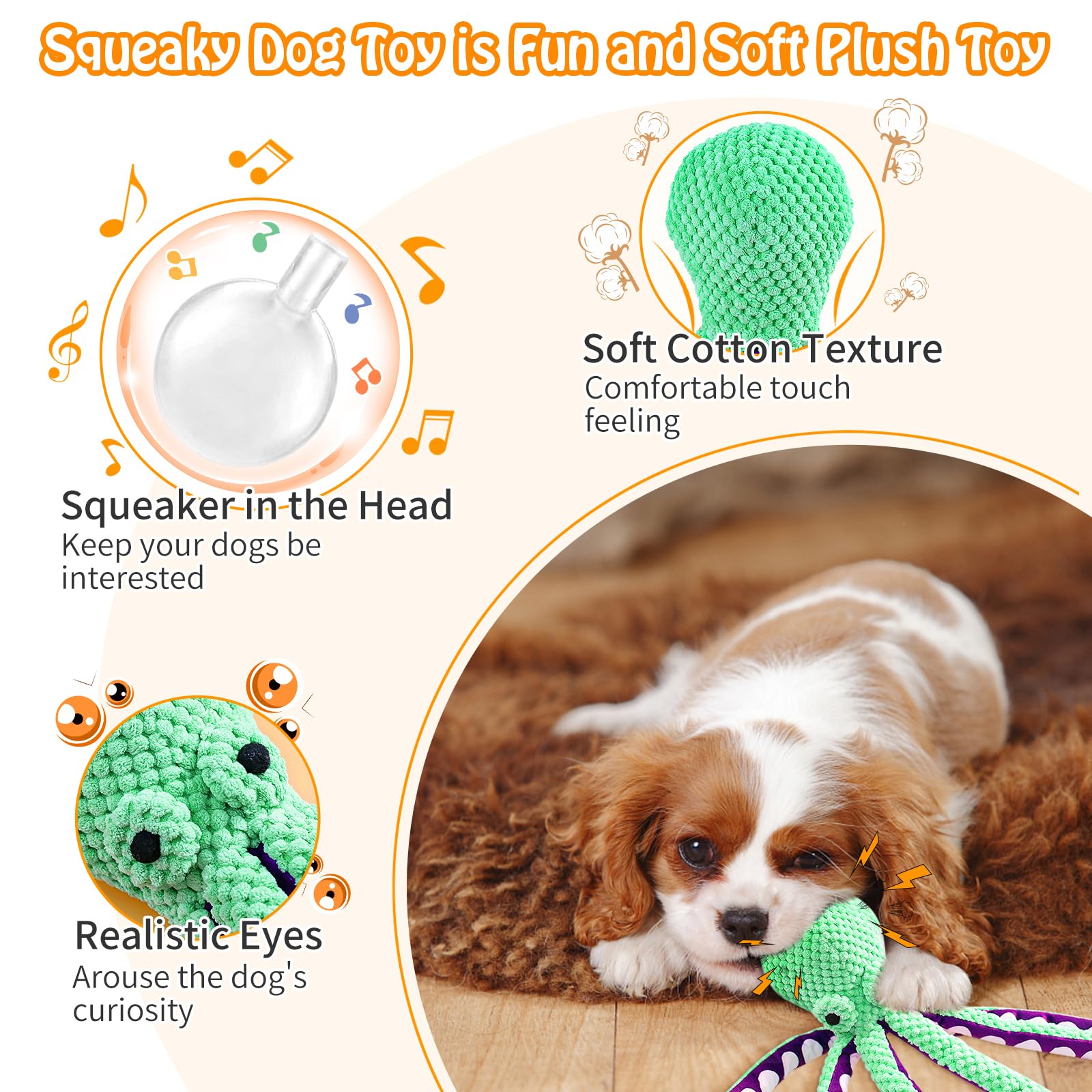 Juguete de Peluche de Pulpo co - Indestructible Dog Chew Toy reseña y precio