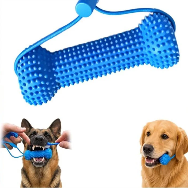 Juguete reutilizable para perr - Teeth Cleaning Dog Chew Bone reseña y precio
