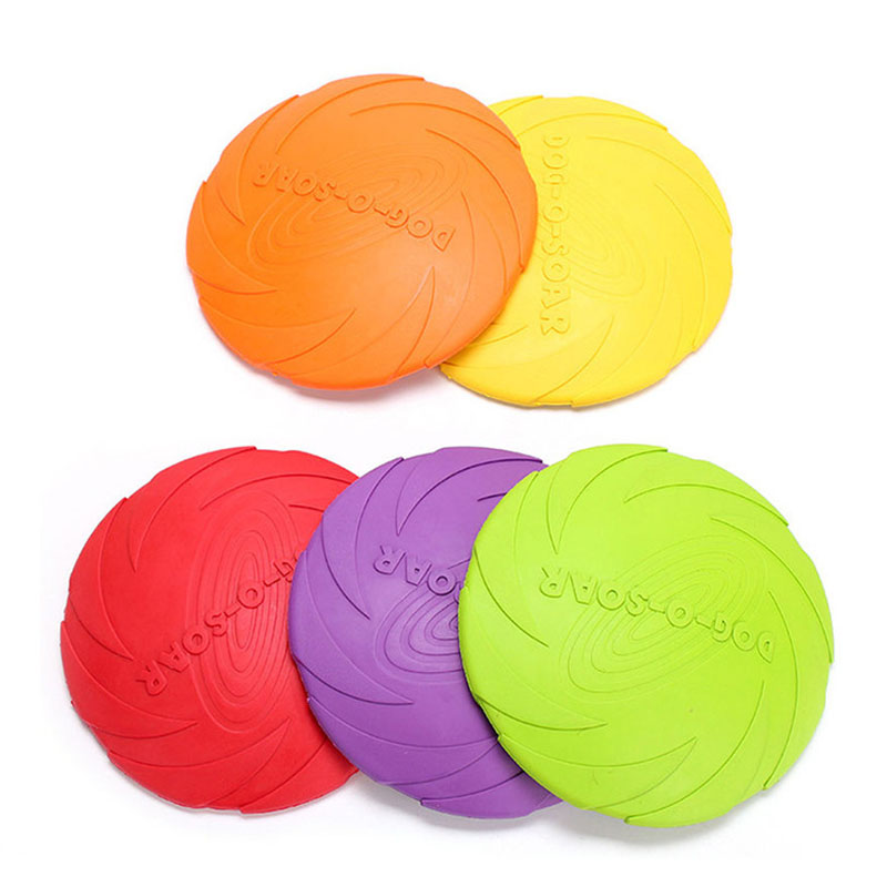 Discos voladores de goma para  - Flying Disc Dog Training Toy reseña y precio