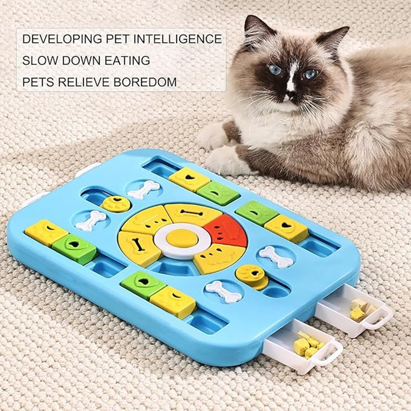 Juguete interactivo rompecabez - Interactive Squeaky Plush Dog Toy reseña y precio