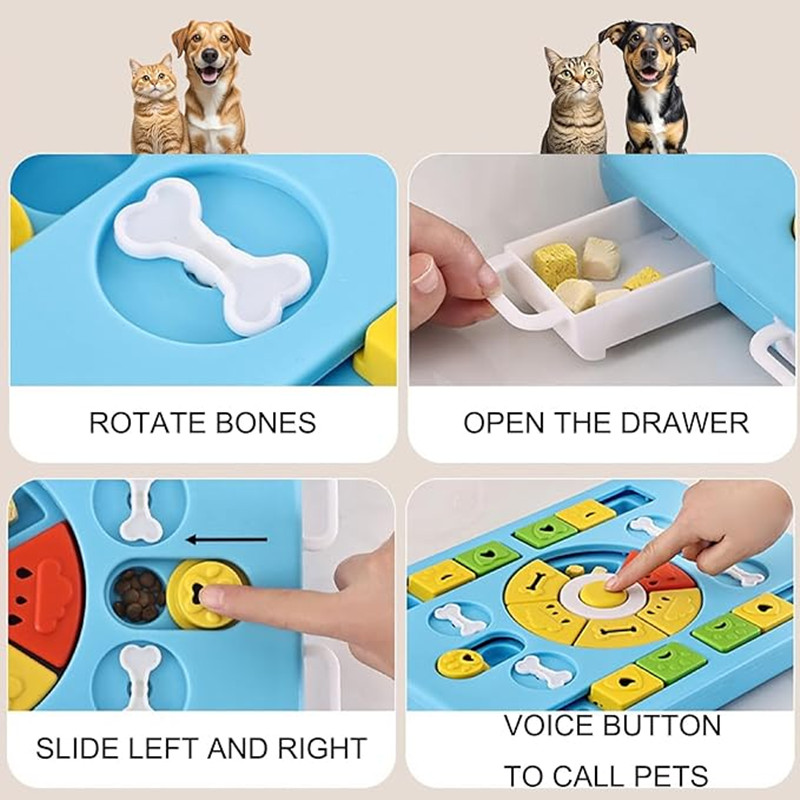 Juguete interactivo rompecabez - Interactive Squeaky Plush Dog Toy reseña y precio